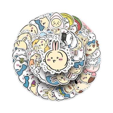 Imagem de Adesivos Kawaii De Desenhos Animados 51 Peças: Pacote Fofo De Graffiti