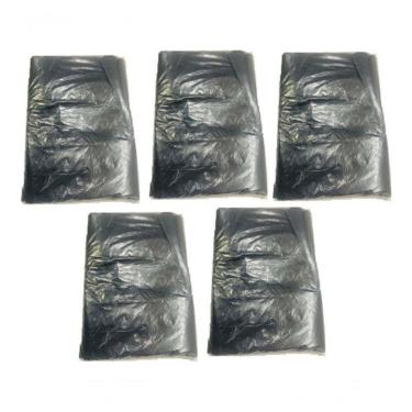 Imagem de Saco para Lixo 40 Litros Intermediário Preto 500 Unidades Uso Doméstico e Comercial Higipack