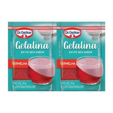 Imagem de GELATINA SEM SABOR DR. OETKER 24g - VERMELHA