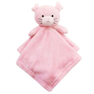 Imagem de Naninha de Bebê Premium Camesa - Gatinha Rosa - Paninho de Dormir Maci