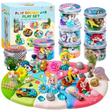 Imagem de Kit de Massinha JOY SPOT! 8 Unidades Não Tóxico Sensorial