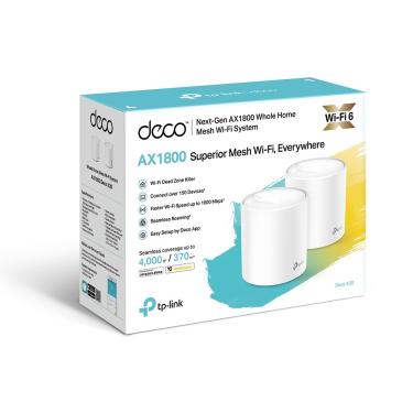 Imagem de RoteadorTp-link Mesh Deco X20 Whole Home Wi-fi 6 Ax1800 (2 Packs)