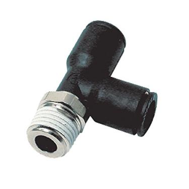 Imagem de Parker W371PLP-12M-6R-pk5 Encaixe de pressão para conexão, tubo para tubo, vidro reforçado 6,6, camiseta de corrida BSPT, 12 mm e 3/8", nylon (pacote com 5)