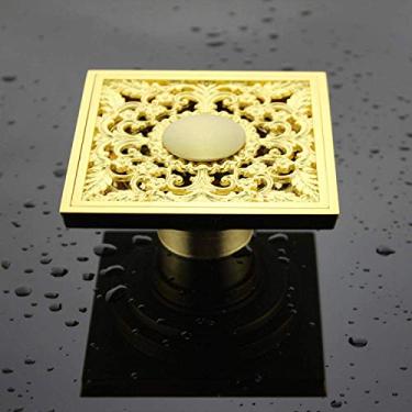 Imagem de Dreno de piso de banheiro Tampa de drenagem de piso Pacote de drenagem de piso Cobre refinado Desodorante Núcleo de drenagem Máquina de lavar banheiro Esgoto Dreno de piso 50 Revestimento de tubos