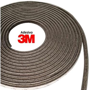 Imagem de Veda Frestas Escova Adesivo Porta Janela 5x7mm - 5 Metros - Youtek