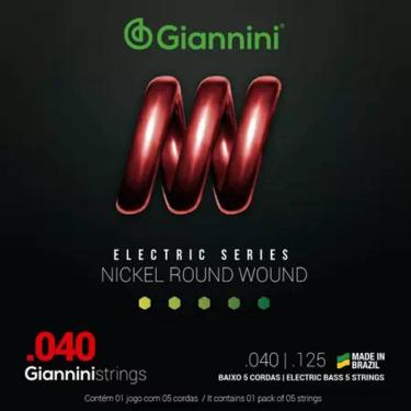 Imagem de Encordoamento Baixo 5 Cordas .040 Giannini Electric