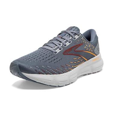 Imagem de Brooks Tênis de corrida masculino neutro Glycerin 20, Cinza/óleo de pimenta/laranja, 9.5