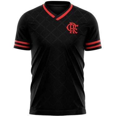 Imagem de Camisa Flamengo Braziline Season - PRETO/VERMELHO P-Masculino