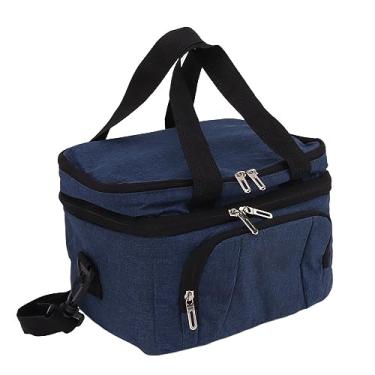 Imagem de Bolsa Térmica Peva de Pano, Almoço Portátil Isolado, Grande Capacidade, à Prova de Vazamento, Função de Gelo, Acessórios de Piquenique (25L)