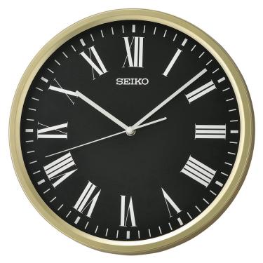 Imagem de Relógio de parede Seiko Sano Metallic Gold 30cm com algarismos romanos