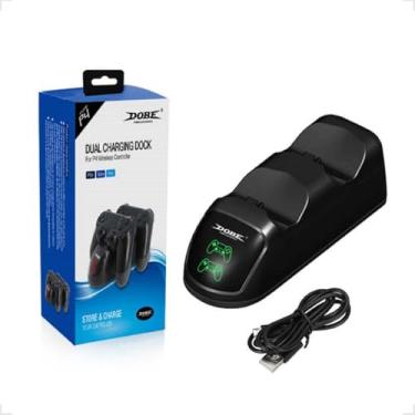 Imagem de Base Dock Carregador Duplo Para Controle Wirelles Ps4/ Slim/Pro Dobe Tp4-1781