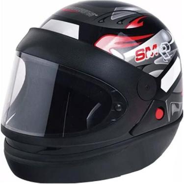 Imagem de Capacete Taurus San Marino Preto 56 58 60, PRETO, 60