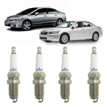 Imagem de Jogo De Velas Irídium Honda New Civic 1.8 2006 A 2012 Accord - GAUSS
