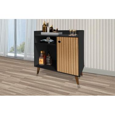 Imagem de Aparador / Balcão Cantinho do Café MAD Modelo Retrô 1 Porta e Nichos C