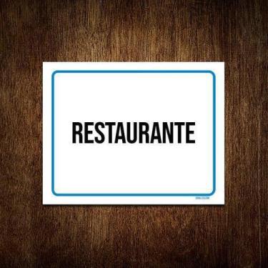 Imagem de Kit 5 Placas Ambiente Sinalização Setor Restaurante - Sinalizo.Com