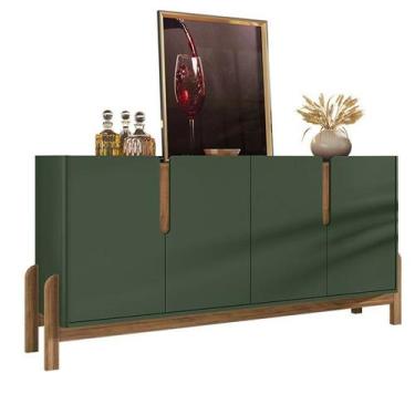 Imagem de Buffet Balcão Aparador Sala de Jantar e Estar Clássico Luxo Pé em Made