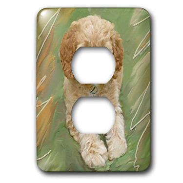 Imagem de 3dRose Capa de saída para filhotes de poodle em miniatura lsp_4815_6