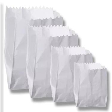 Imagem de Saco Papel Branco Para Lanche Mono Hambúrguer N2 C/500und - Saco Momo
