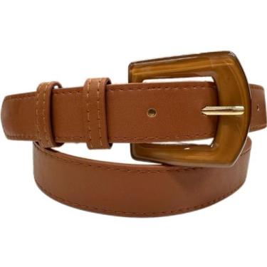 Imagem de Cinto Feminino Casual Decorativo Fivela Grande Acrílico Mzs-400 - shr,
