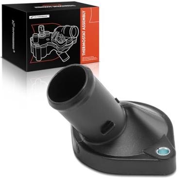 Imagem de A-Premium 1632121020 Carcaça do termostato de refrigeração do motor compatível com modelos selecionados Toyota & Scion - Yaris 2006-2019, Echo 2000-2005, xB 2004-2006, xA 2004-2006 - Lado superior