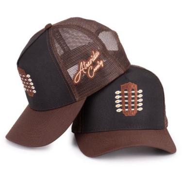 Imagem de Boné Trucker Estampa Viola Caipira Linha Premium Country - Atrevidu's 