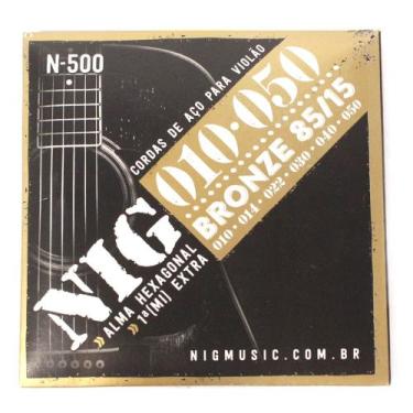 Imagem de Encordoamento Nig Violão Aço 010 