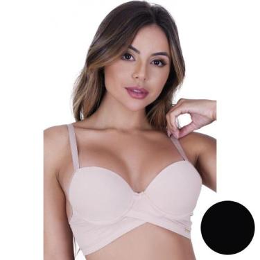 Imagem de Sutiã Bia com Bojo Transpassado de Microfibra Feminino - Biografia da 