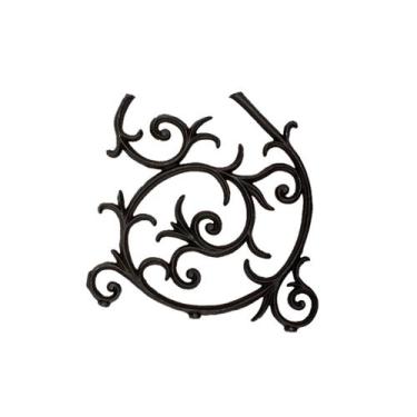 Imagem de Grade Ferro Fundido Arabesco Portão Varanda Sacada 51x55cm - Fundição 