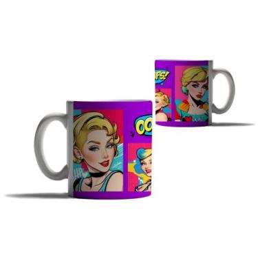 Imagem de Caneca Personalizada Presente Pop Art Quadrinho Pin-Up Loira - Enjoy S
