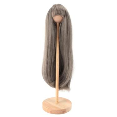Imagem de Boneca Longa Peruca Reta Realista Cabelo Liso para Bonecas 1/4 18,5-21cm (Gridelin)