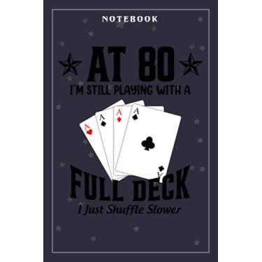 Imagem de Notebook Journal Funny 80th Birthday Gift - 80 Year Old Cards: Meeting, Goals, Work List, Financial,6x9 in, Happy, Goal, Life, Gym, Personal Budget