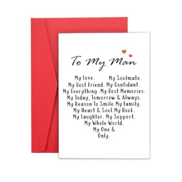 Imagem de ARKUKU Cartão de amor, cartão de aniversário romântico, cartão de aniversário, cartão de dia mais doce, presentes de dia dos namorados de Natal para ele, namorada, namorado, esposa, marido