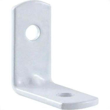 Imagem de Cantoneira Para Moveis Overtime Branca Cartela 4 Pecas Com Parafuso   