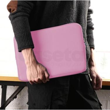 Imagem de Capa Case Pasta Maleta Para Notebook de Neoprene 14 14.1 Polegadas Ros