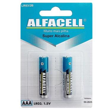 Imagem de Pilha AAA alcalina Alfacell 2 peças