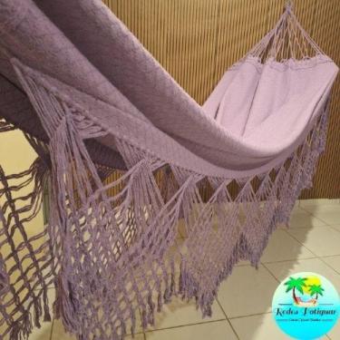 Imagem de Rede de descanso dormir casal luxo Reforçada suportar 300kg algodão gi