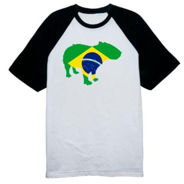 Imagem de Camiseta Raglan Capivara Fauna Brasileira - Alearts, P