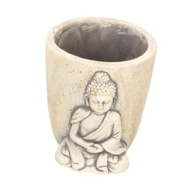 Imagem de Generic Vaso de planta de Buda Plantador de flores Mini vaso de flores exclusivo de cimento para peitoril da janela Casa Interior Desktop Escritório, Style B
