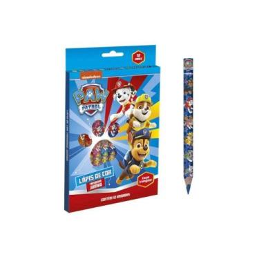 Imagem de Lápis De Cor Jumbo Patrulha Canina 12 Cores Summit