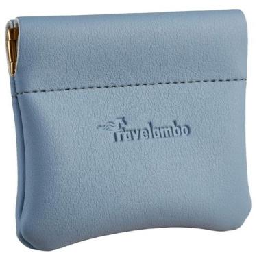 Imagem de Porta-Moedas Travelambo de Couro - Azul