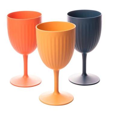 Imagem de Taça de Bambu Ecológico PP Stripes Colorida 540ml Lyor