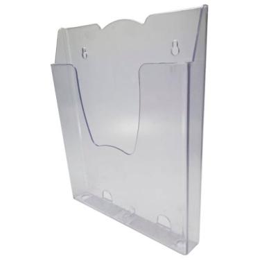 Imagem de Display PORTA FOLHETOS A4 300 FOLHAS PAREDE SIMPLES CRISTAL 7200 - Acr