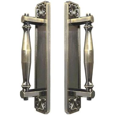 Imagem de Puxador Duplo Strauss 250mm Bronze Antigo Porta Pivotante - Maximameta