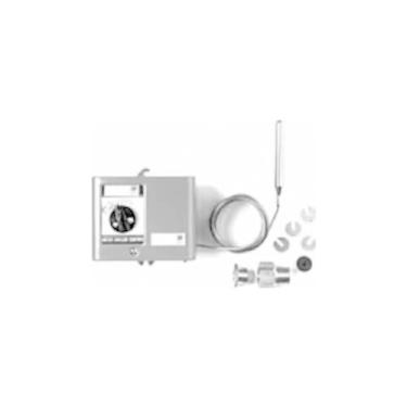 Imagem de Controle de resfriador de água Penn Series A19 com recorte bloqueado/corte ajustável, SPST fechar alto, ação de interruptor baixo aberto, faixa de 3-27 °C, diferencial ajustável de 4-22 °C