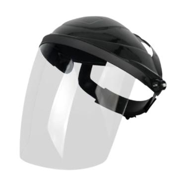 Imagem de KiBcsLic Equipamento de proteção do capacete de solda, visível, profissional, máscara de soldagem montada na cabeça do escudo de rosto para polir outro, Top Preto Limpo