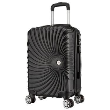 Imagem de Mala De Viagem Grande 77x48x30 Em Abs C/ Rodinhas 360º - EAGLE, Preto