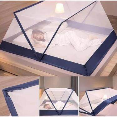 Imagem de Super Tela Mosquiteiro Cama Casal Dobrável Portátil E - Sweet Home