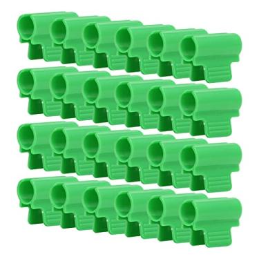 Imagem de Grampos de estufa Clips CLIPS NÃO Design não deslizante Cramp de filme de plástico durável para estufa de tubo de engrenagem Tube Sun Visors 24pcs (19mm)