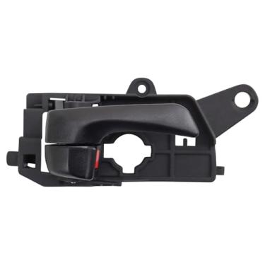 Imagem de TRQ Maçaneta da porta interna dianteira direita preta do lado do passageiro compatível com Hyundai Sonata 2008-2010