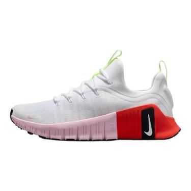 Imagem de Nike Free Metcon 6 Tênis de treino feminino (IB4526-100, branco/pouco volt/carmesim brilhante/espuma rosa), Branco/pouco volt/púrpura brilhante/espuma rosa, 37 BR
